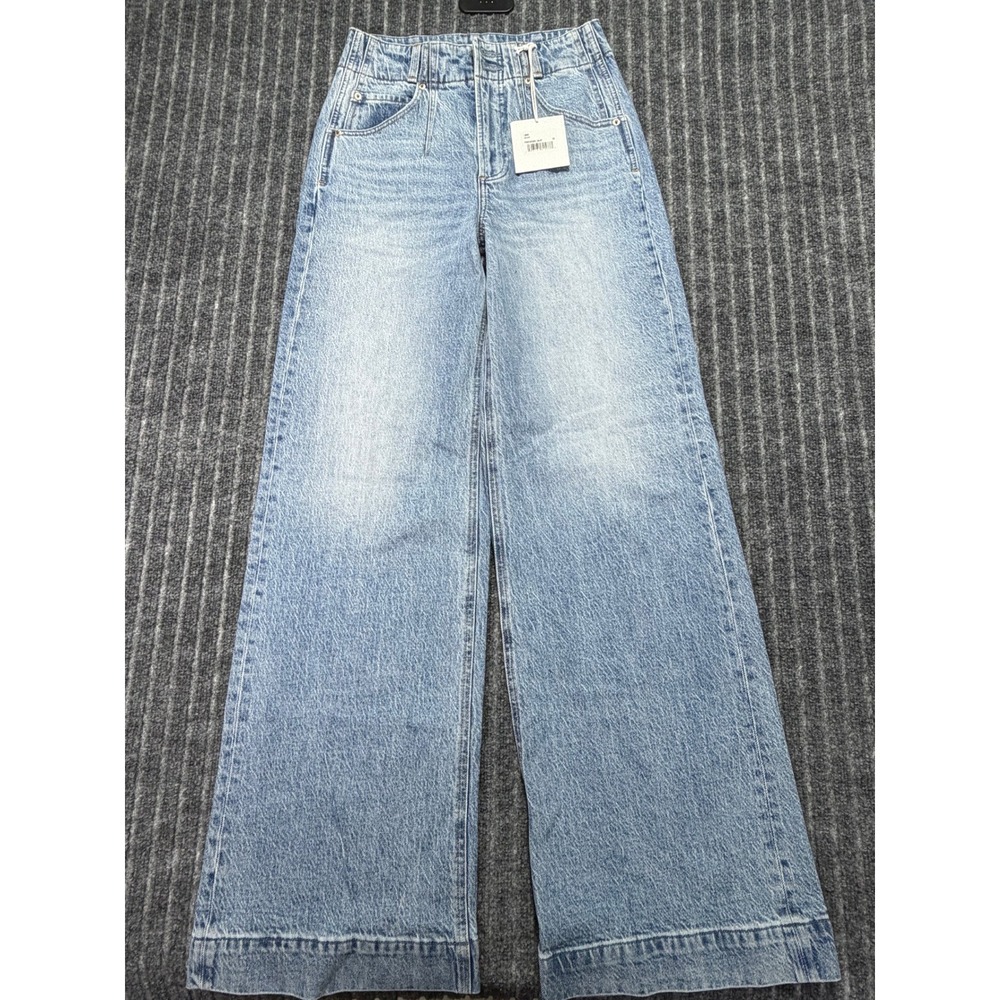 Pistola Lana Wide Leg Jeans 26 NWT High Rise Streetwear Casual Boho Chic